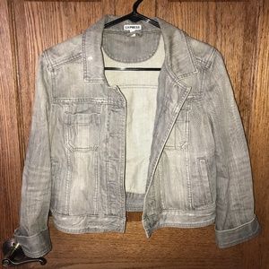 Express cropped jean jacket